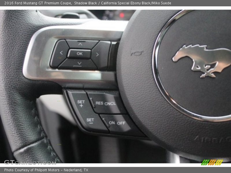 Shadow Black / California Special Ebony Black/Miko Suede 2016 Ford Mustang GT Premium Coupe