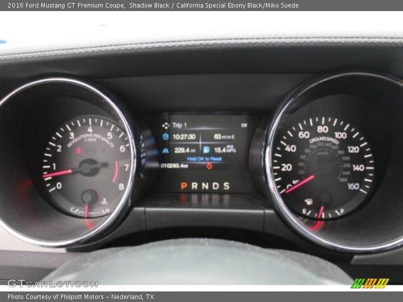 Shadow Black / California Special Ebony Black/Miko Suede 2016 Ford Mustang GT Premium Coupe