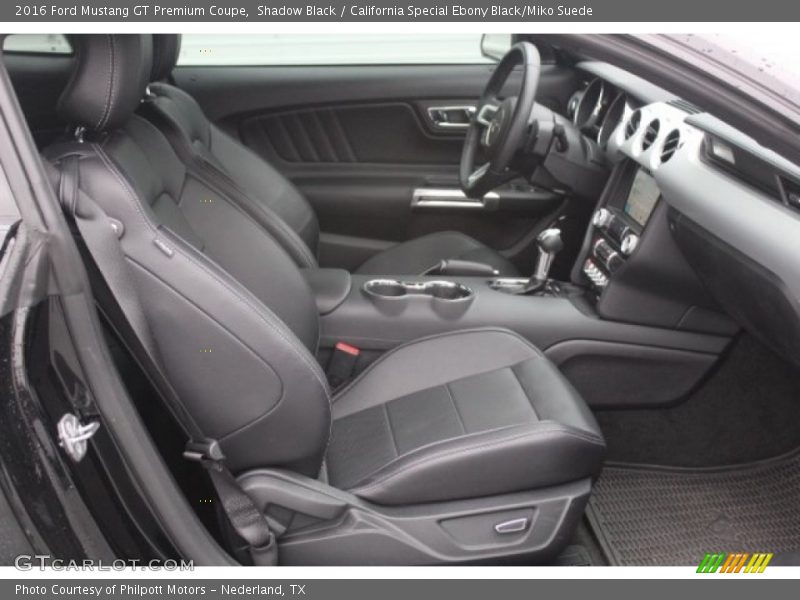 Shadow Black / California Special Ebony Black/Miko Suede 2016 Ford Mustang GT Premium Coupe