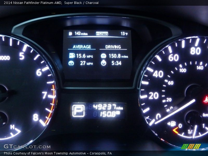 Super Black / Charcoal 2014 Nissan Pathfinder Platinum AWD