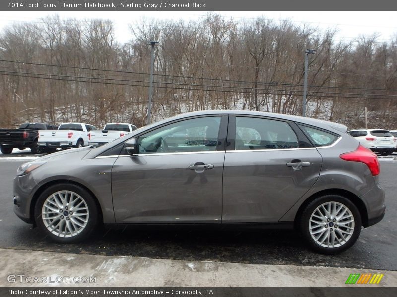 Sterling Gray / Charcoal Black 2014 Ford Focus Titanium Hatchback