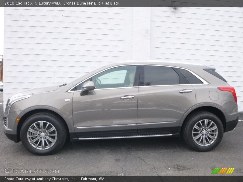 Bronze Dune Metallic / Jet Black 2018 Cadillac XT5 Luxury AWD