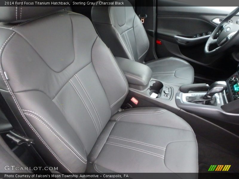 Sterling Gray / Charcoal Black 2014 Ford Focus Titanium Hatchback