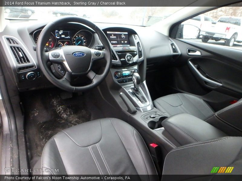 Sterling Gray / Charcoal Black 2014 Ford Focus Titanium Hatchback