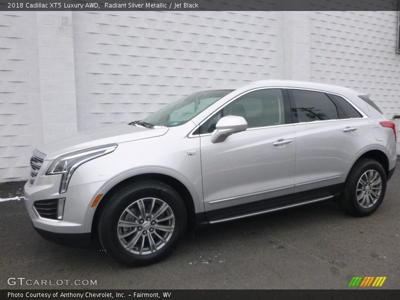 Radiant Silver Metallic / Jet Black 2018 Cadillac XT5 Luxury AWD