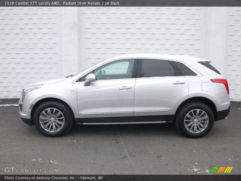 Radiant Silver Metallic / Jet Black 2018 Cadillac XT5 Luxury AWD