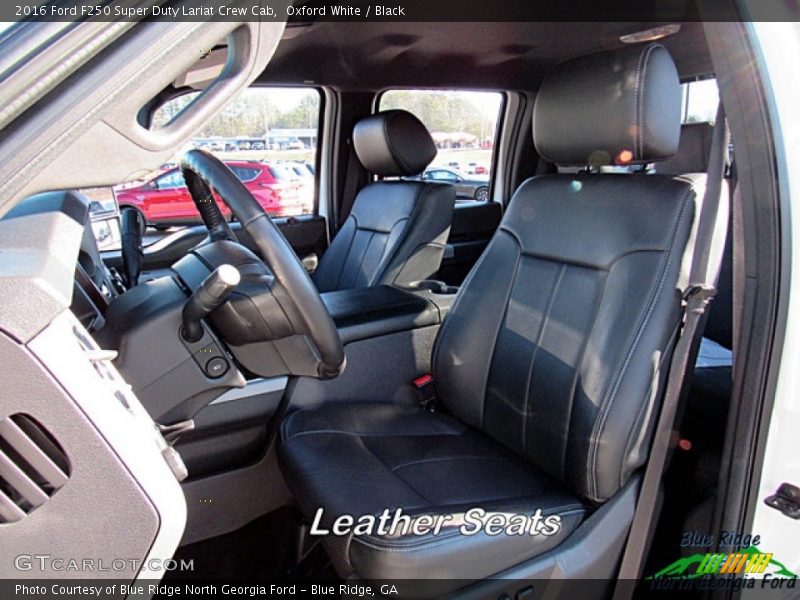 Oxford White / Black 2016 Ford F250 Super Duty Lariat Crew Cab