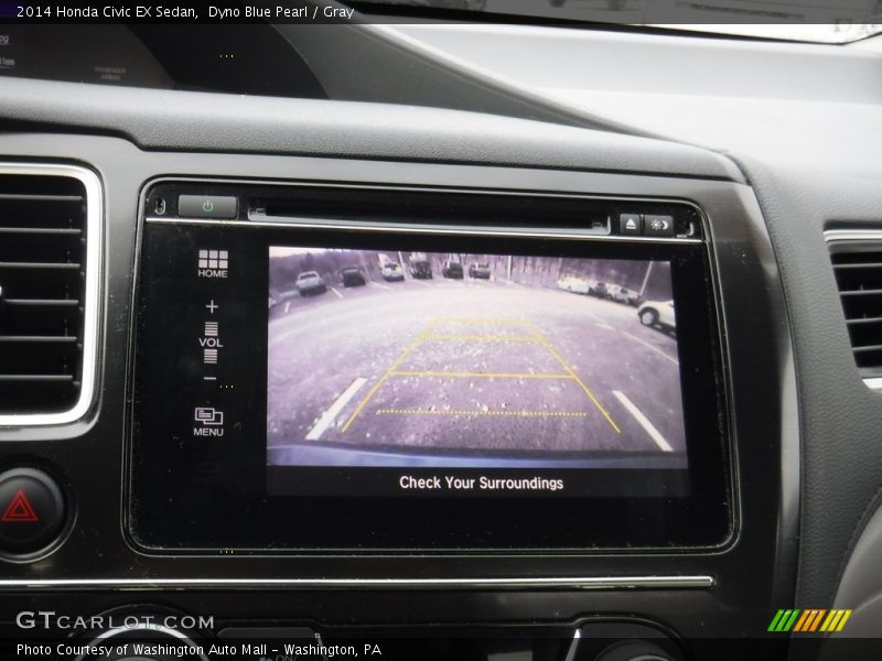 Dyno Blue Pearl / Gray 2014 Honda Civic EX Sedan