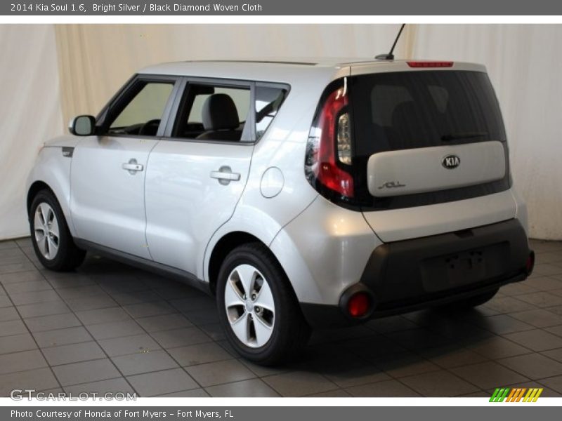 Bright Silver / Black Diamond Woven Cloth 2014 Kia Soul 1.6