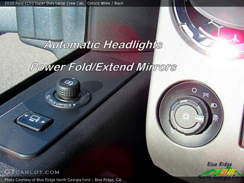 Oxford White / Black 2016 Ford F250 Super Duty Lariat Crew Cab