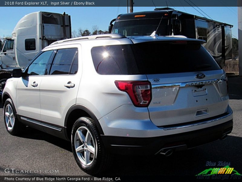 Ingot Silver / Ebony Black 2018 Ford Explorer XLT