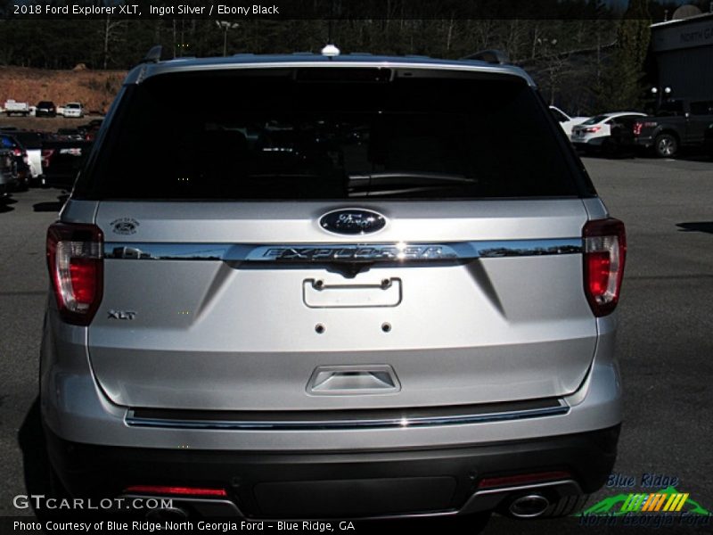 Ingot Silver / Ebony Black 2018 Ford Explorer XLT