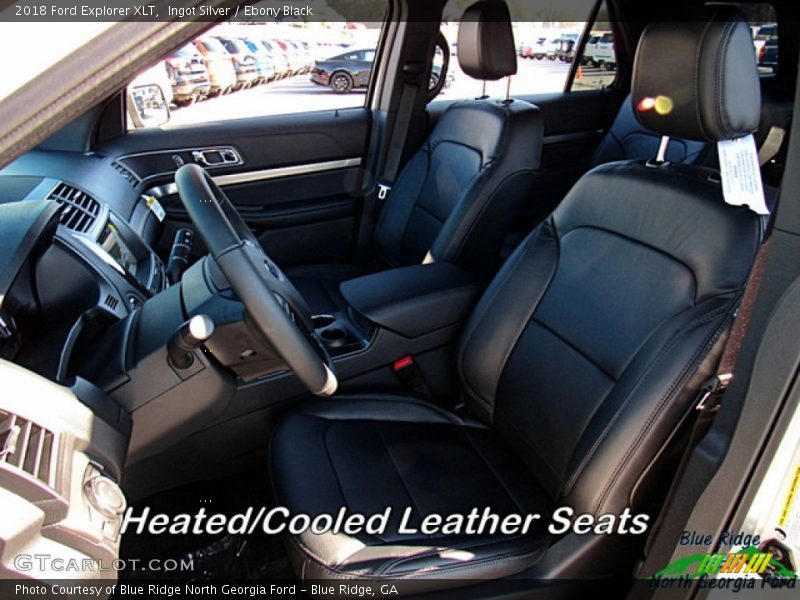 Ingot Silver / Ebony Black 2018 Ford Explorer XLT