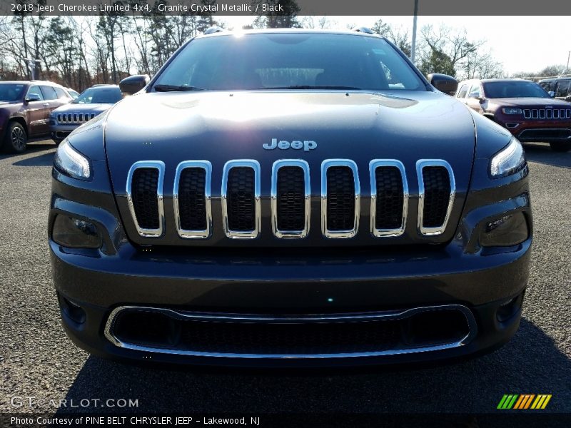 Granite Crystal Metallic / Black 2018 Jeep Cherokee Limited 4x4