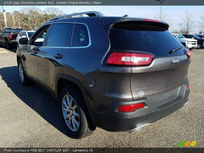 Granite Crystal Metallic / Black 2018 Jeep Cherokee Limited 4x4