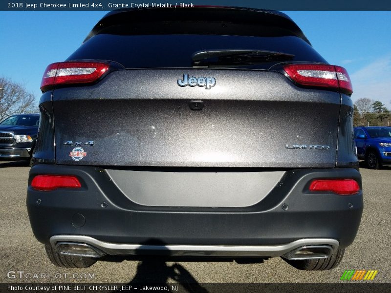 Granite Crystal Metallic / Black 2018 Jeep Cherokee Limited 4x4