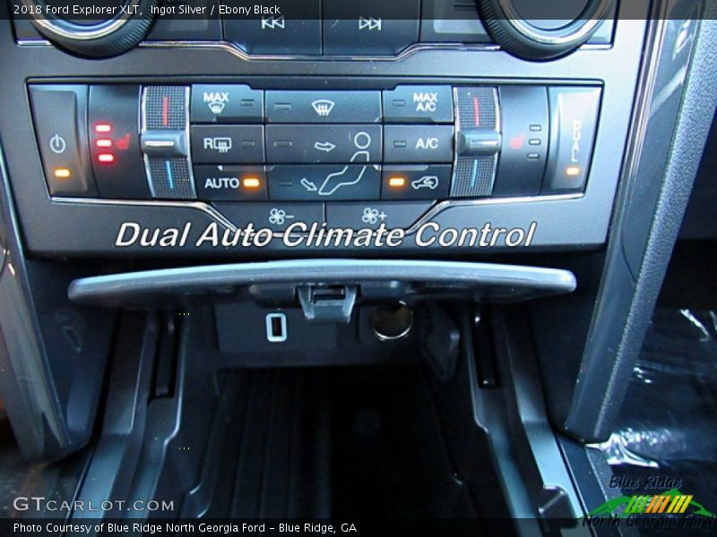 Ingot Silver / Ebony Black 2018 Ford Explorer XLT