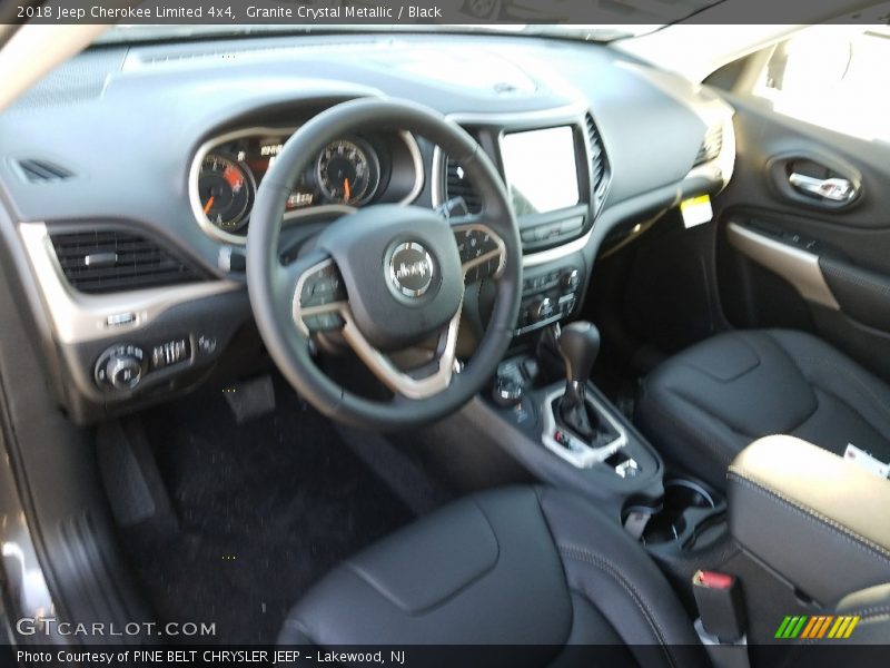 Granite Crystal Metallic / Black 2018 Jeep Cherokee Limited 4x4