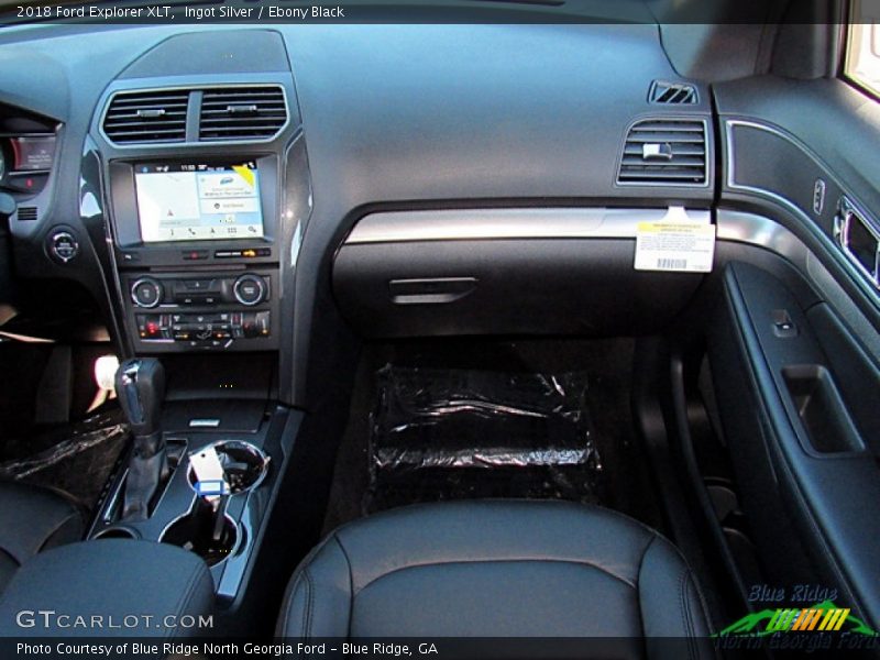 Ingot Silver / Ebony Black 2018 Ford Explorer XLT