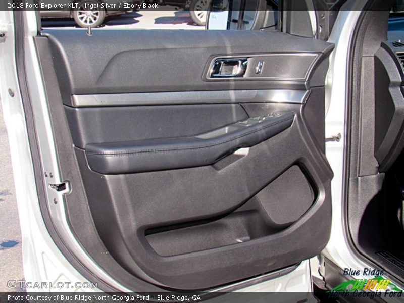 Ingot Silver / Ebony Black 2018 Ford Explorer XLT