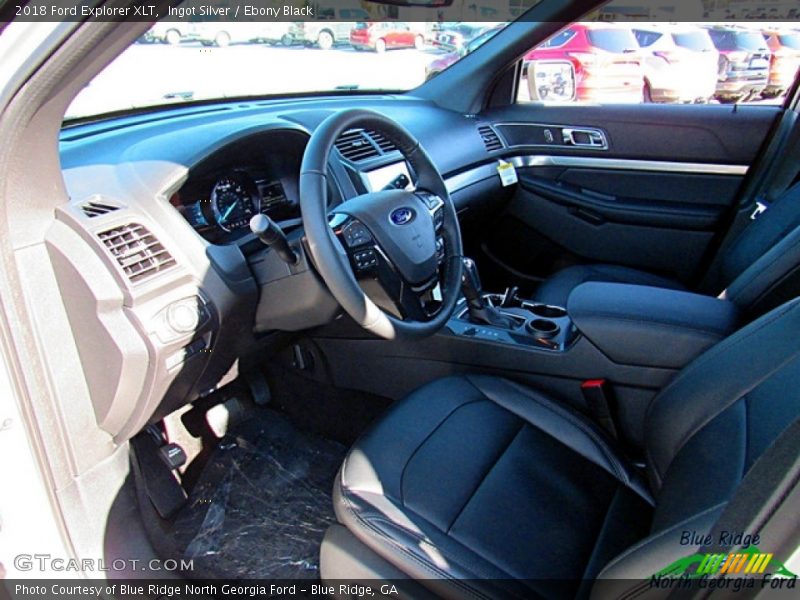 Ingot Silver / Ebony Black 2018 Ford Explorer XLT