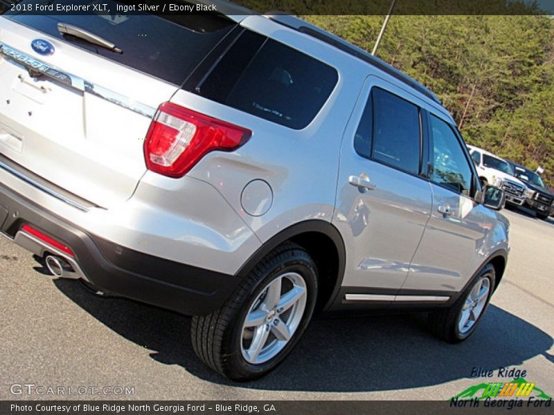Ingot Silver / Ebony Black 2018 Ford Explorer XLT