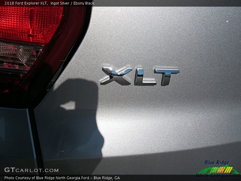 Ingot Silver / Ebony Black 2018 Ford Explorer XLT