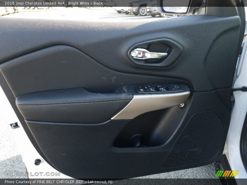 Bright White / Black 2018 Jeep Cherokee Limited 4x4