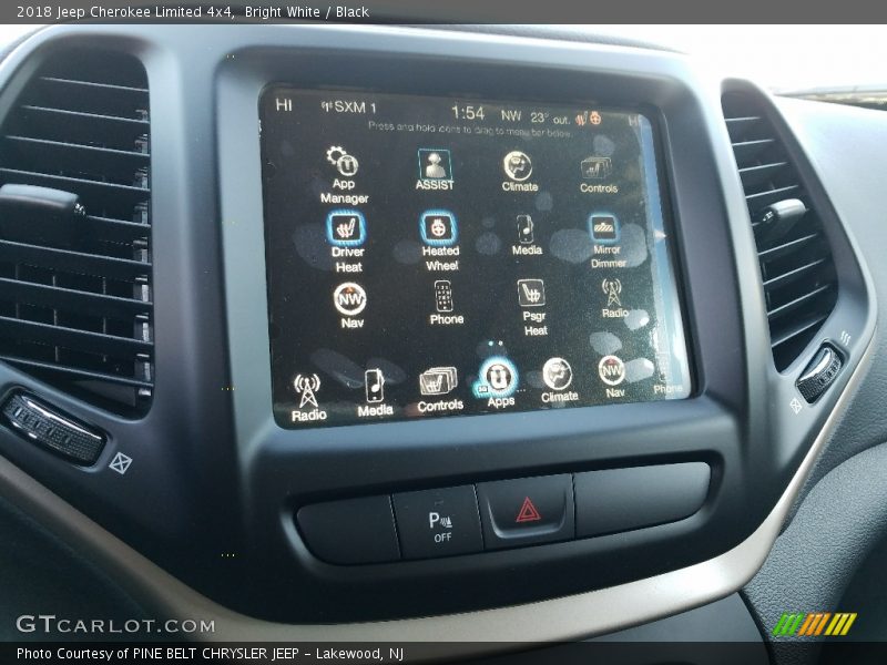 Bright White / Black 2018 Jeep Cherokee Limited 4x4