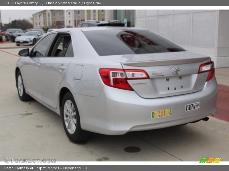 Classic Silver Metallic / Light Gray 2012 Toyota Camry LE