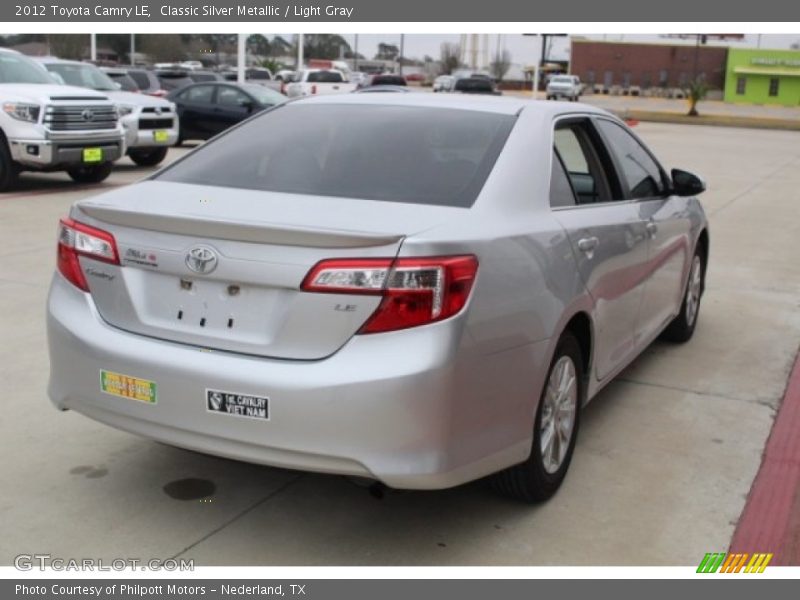 Classic Silver Metallic / Light Gray 2012 Toyota Camry LE