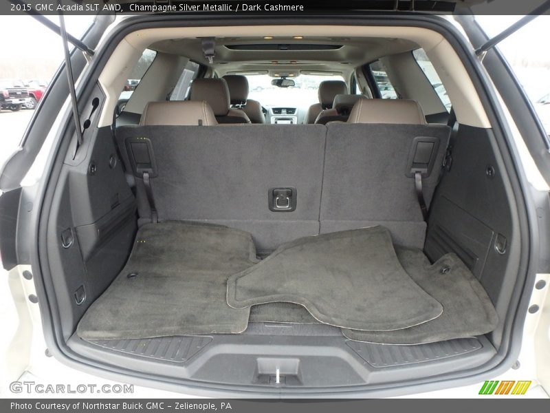 Champagne Silver Metallic / Dark Cashmere 2015 GMC Acadia SLT AWD