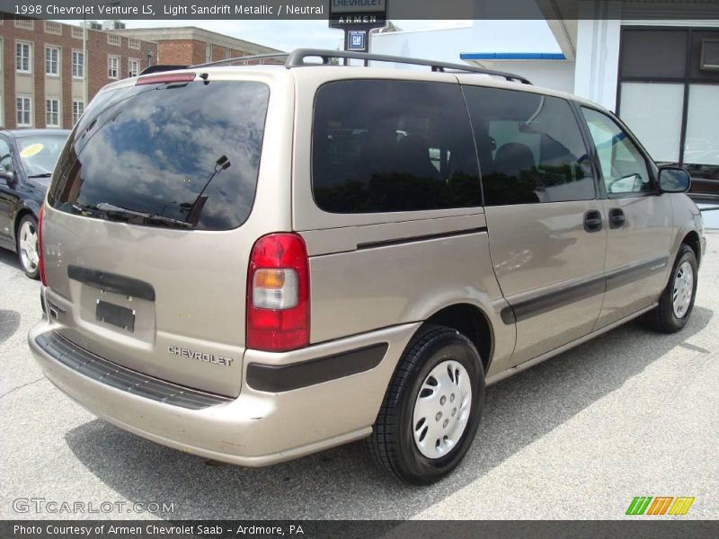 Light Sandrift Metallic / Neutral 1998 Chevrolet Venture LS
