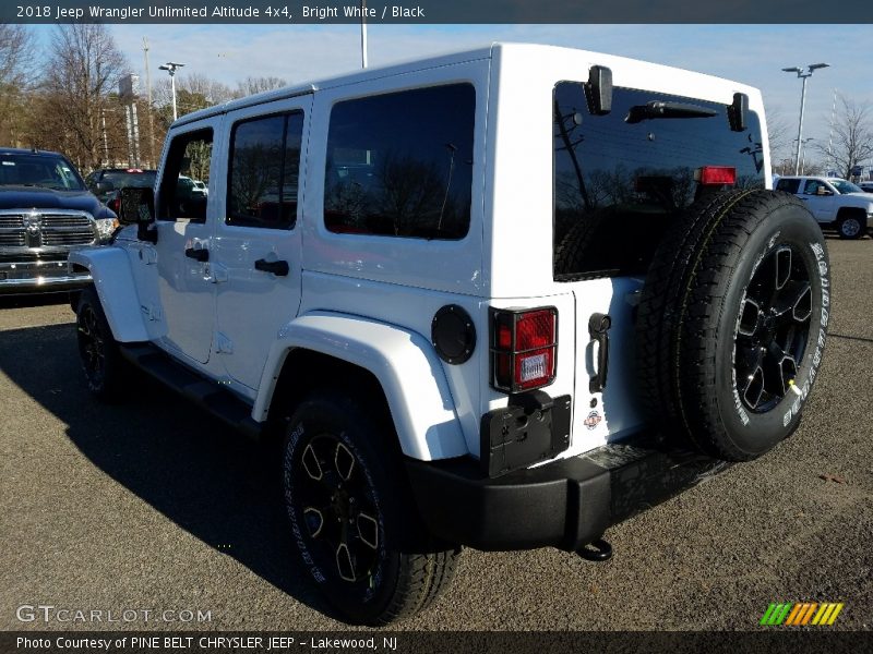 Bright White / Black 2018 Jeep Wrangler Unlimited Altitude 4x4