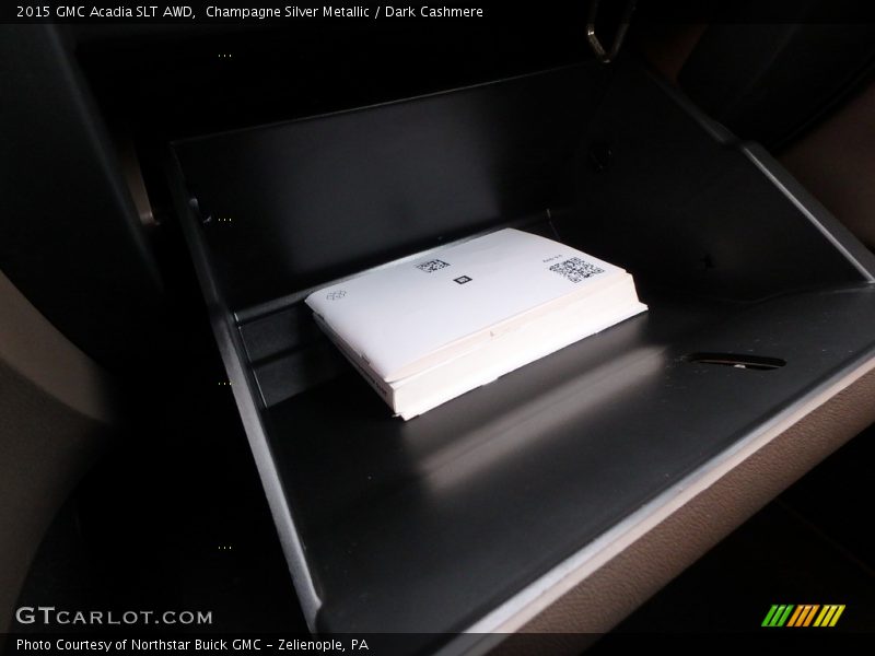 Champagne Silver Metallic / Dark Cashmere 2015 GMC Acadia SLT AWD