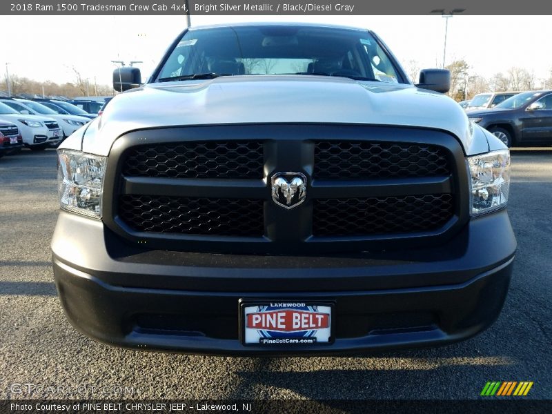 Bright Silver Metallic / Black/Diesel Gray 2018 Ram 1500 Tradesman Crew Cab 4x4