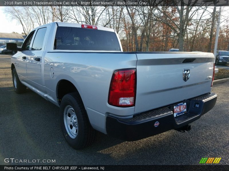 Bright Silver Metallic / Black/Diesel Gray 2018 Ram 1500 Tradesman Crew Cab 4x4