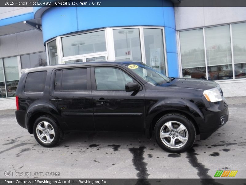 Crystal Black Pearl / Gray 2015 Honda Pilot EX 4WD