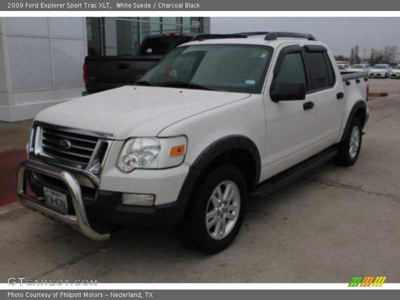 White Suede / Charcoal Black 2009 Ford Explorer Sport Trac XLT