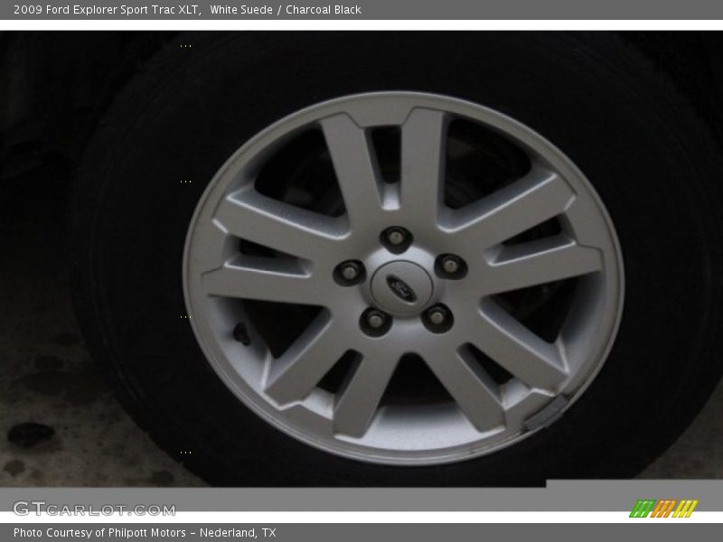 White Suede / Charcoal Black 2009 Ford Explorer Sport Trac XLT