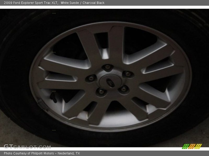 White Suede / Charcoal Black 2009 Ford Explorer Sport Trac XLT