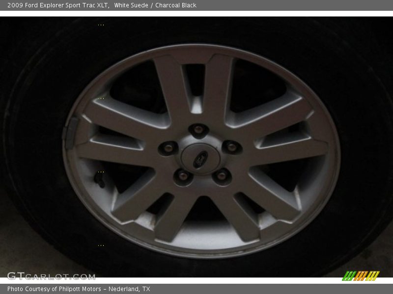 White Suede / Charcoal Black 2009 Ford Explorer Sport Trac XLT