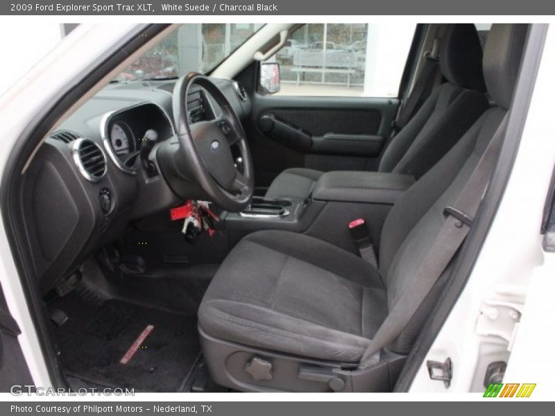 White Suede / Charcoal Black 2009 Ford Explorer Sport Trac XLT
