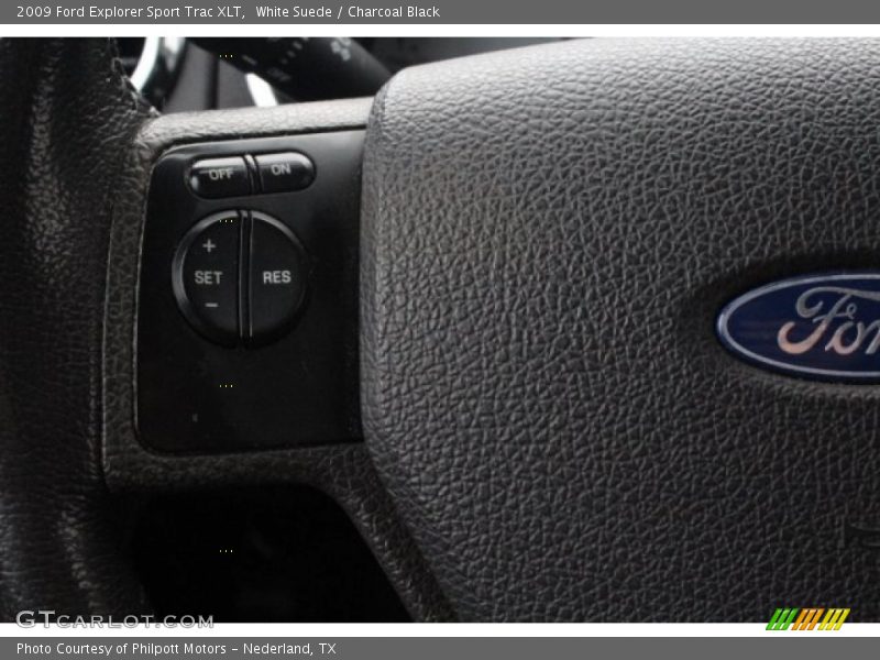 White Suede / Charcoal Black 2009 Ford Explorer Sport Trac XLT
