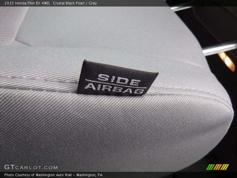 Crystal Black Pearl / Gray 2015 Honda Pilot EX 4WD