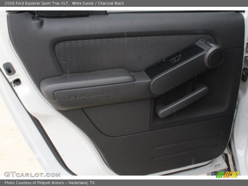 White Suede / Charcoal Black 2009 Ford Explorer Sport Trac XLT