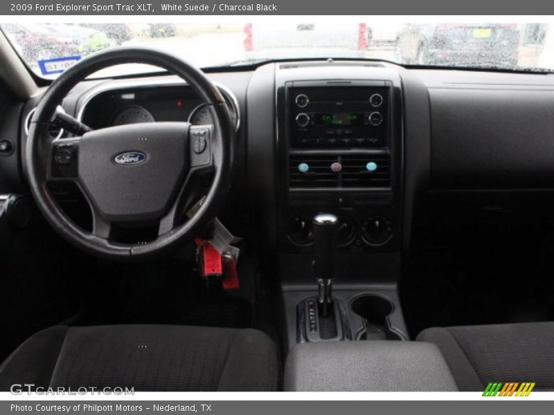White Suede / Charcoal Black 2009 Ford Explorer Sport Trac XLT