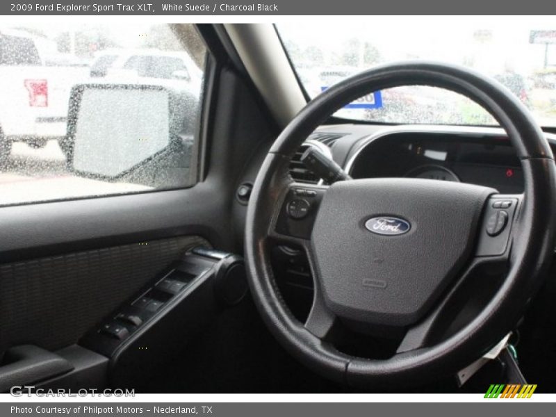 White Suede / Charcoal Black 2009 Ford Explorer Sport Trac XLT