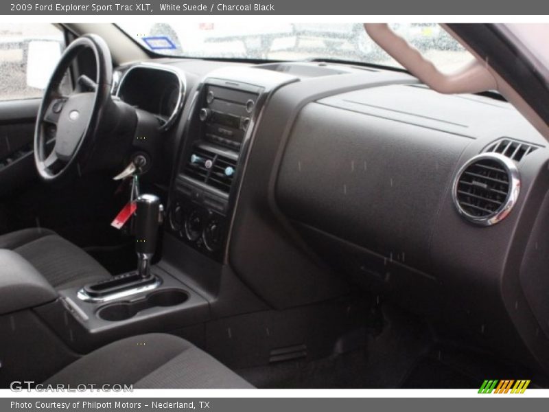 White Suede / Charcoal Black 2009 Ford Explorer Sport Trac XLT
