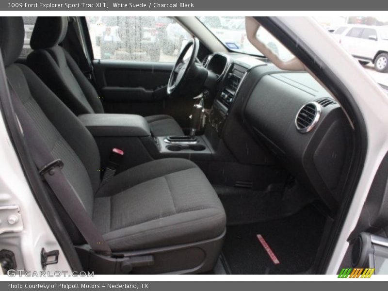 White Suede / Charcoal Black 2009 Ford Explorer Sport Trac XLT